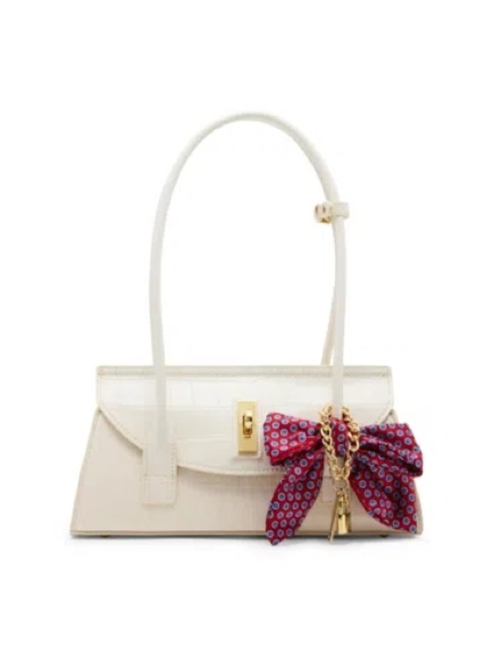 Elegant Cream Croc-Embossed Shoulder Bag Steve Madden Bmilan Shoulder Bag NWT